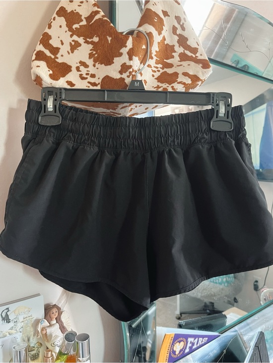 aerie Pants - aerie Black Elastic-Waist Athletic Shorts